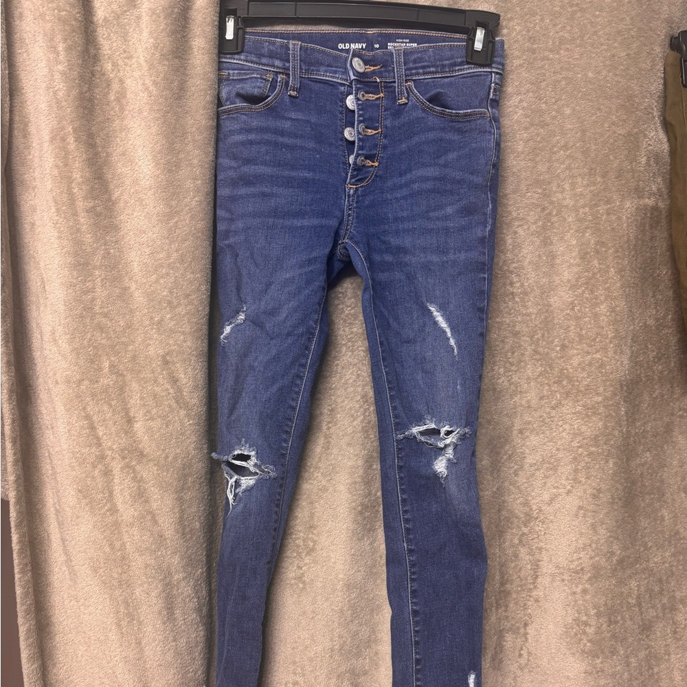 Old Navy Kids Distressed Blue Jeans